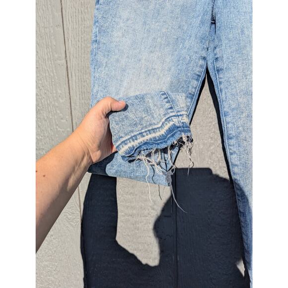 DKNY designer jeans raw hem distressed rugged Western skater grunge relaxed 27 - Picture 2 of 5